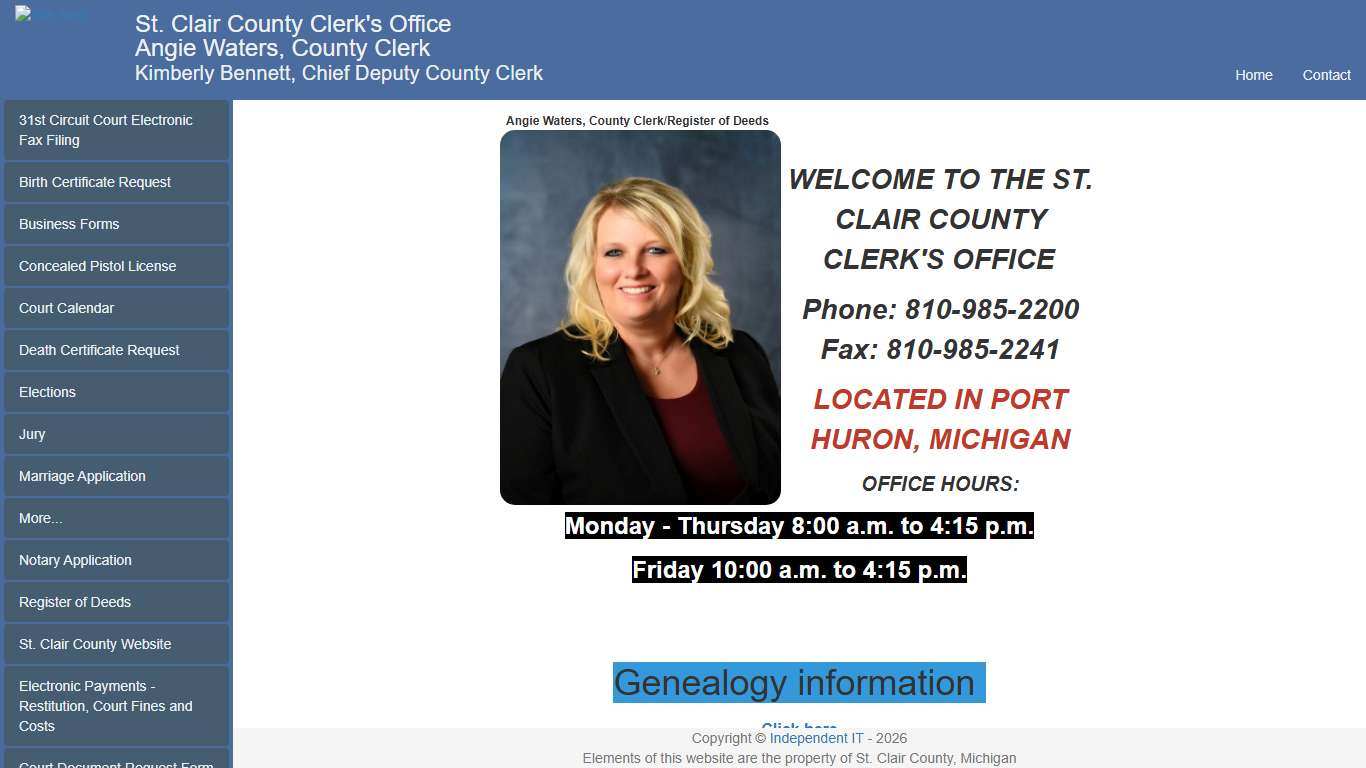Home Page - St. Clair County Clerk's Office